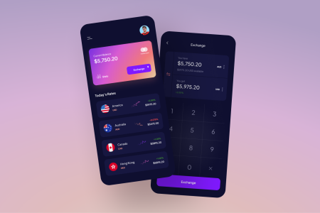 UI Challenge 10 – Currency Exchange App UI by RH